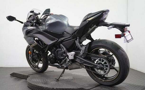 2024 Kawasaki Ninja® 650 ABS Metallic Matte Dark Gray/Metallic Spark Black