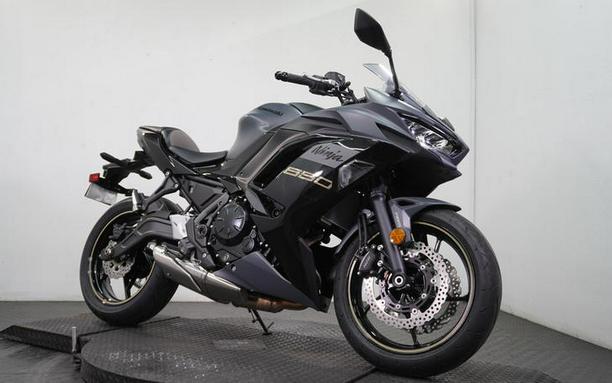 2024 Kawasaki Ninja® 650 ABS Metallic Matte Dark Gray/Metallic Spark Black