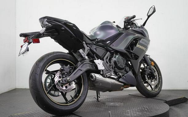 2024 Kawasaki Ninja® 650 ABS Metallic Matte Dark Gray/Metallic Spark Black
