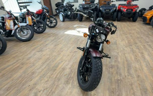 2026 Indian Scout Bobber Maroon Metallic Smoke