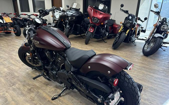 2026 Indian Scout Bobber Maroon Metallic Smoke