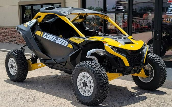 2024 Can-Am® Maverick R X RS with Smart-Shox Carbon Black & Neo Yellow