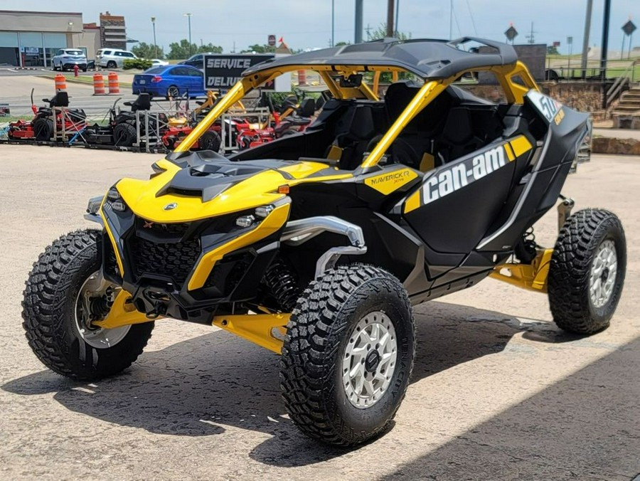 2024 Can-Am® Maverick R X RS with Smart-Shox Carbon Black & Neo Yellow