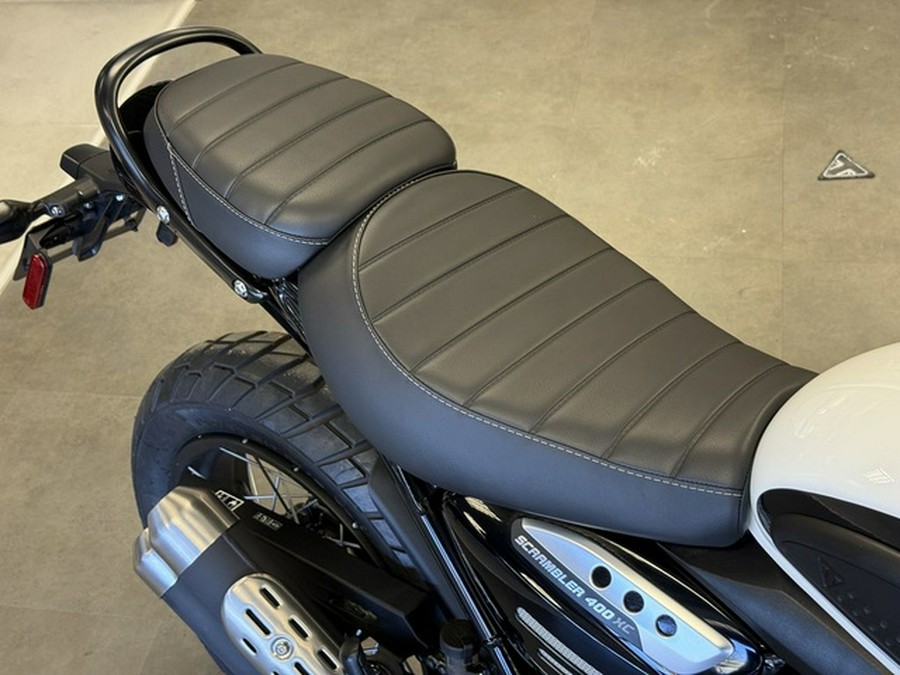 2026 Triumph Scrambler 400 XC Vanilla White