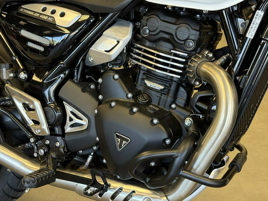 2026 Triumph Scrambler 400 XC Vanilla White