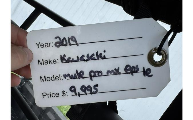 2019 MULE PRO-MX EPS 4X4 - Kawasaki