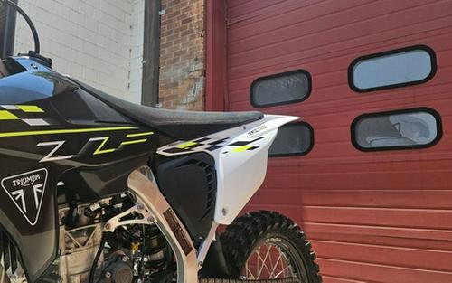2026 Triumph TF 450-X Jet BlackPure White