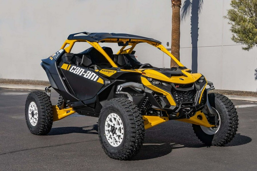 2024 Can-Am® Maverick R X RS with Smart-Shox Carbon Black & Neo Yellow