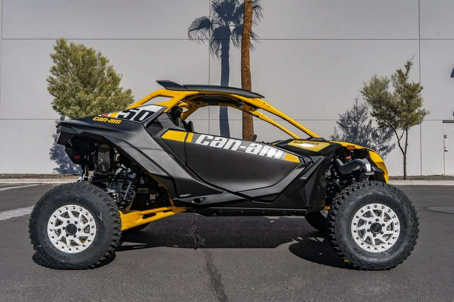 2024 Can-Am® Maverick R X RS with Smart-Shox Carbon Black & Neo Yellow