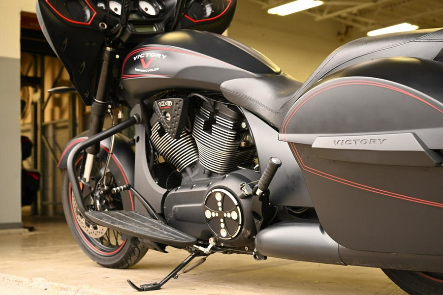 2015 Victory Motorcycles® Cross Country™ Suede Black with Red Pinstripes