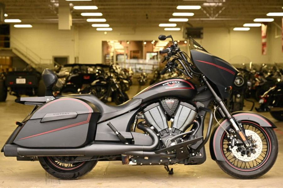 2015 Victory Motorcycles® Cross Country™ Suede Black with Red Pinstripes