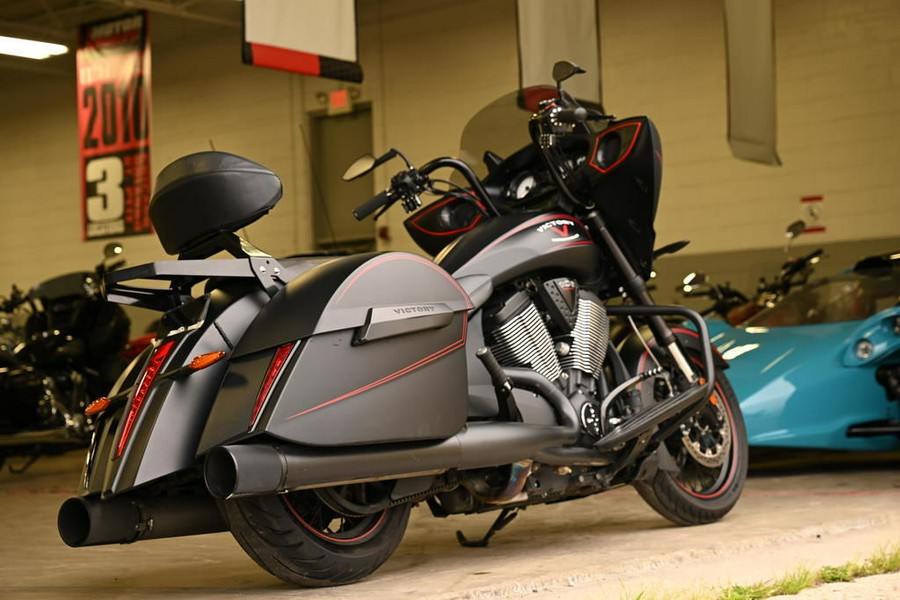 2015 Victory Motorcycles® Cross Country™ Suede Black with Red Pinstripes