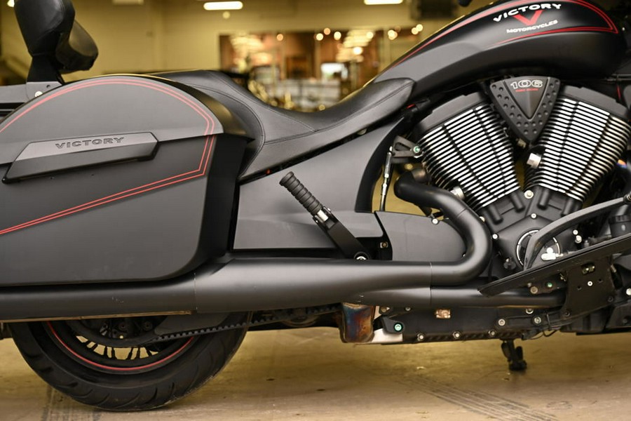 2015 Victory Motorcycles® Cross Country™ Suede Black with Red Pinstripes