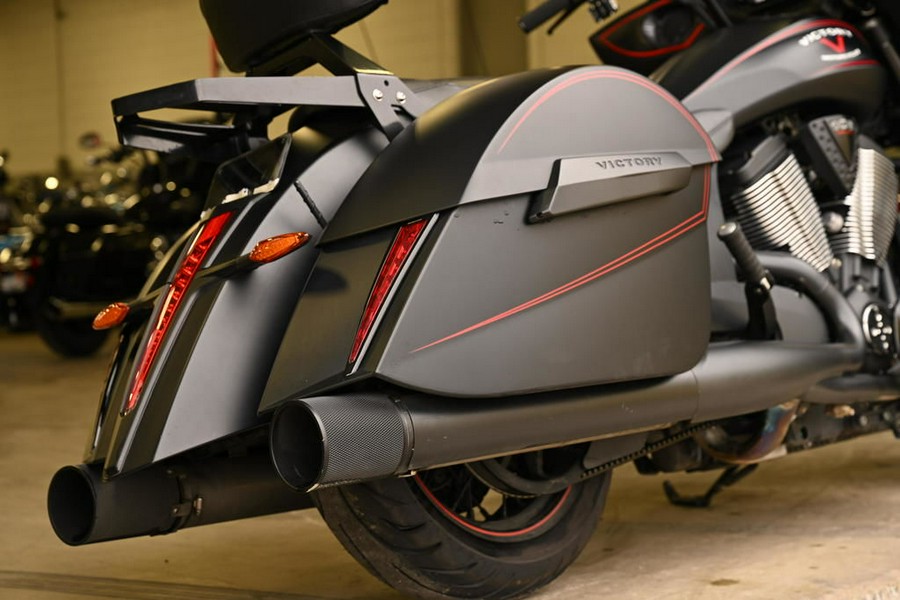 2015 Victory Motorcycles® Cross Country™ Suede Black with Red Pinstripes