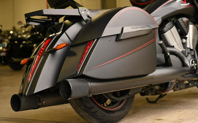 2015 Victory Motorcycles® Cross Country™ Suede Black with Red Pinstripes