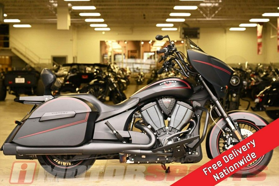 2015 Victory Motorcycles® Cross Country™ Suede Black with Red Pinstripes