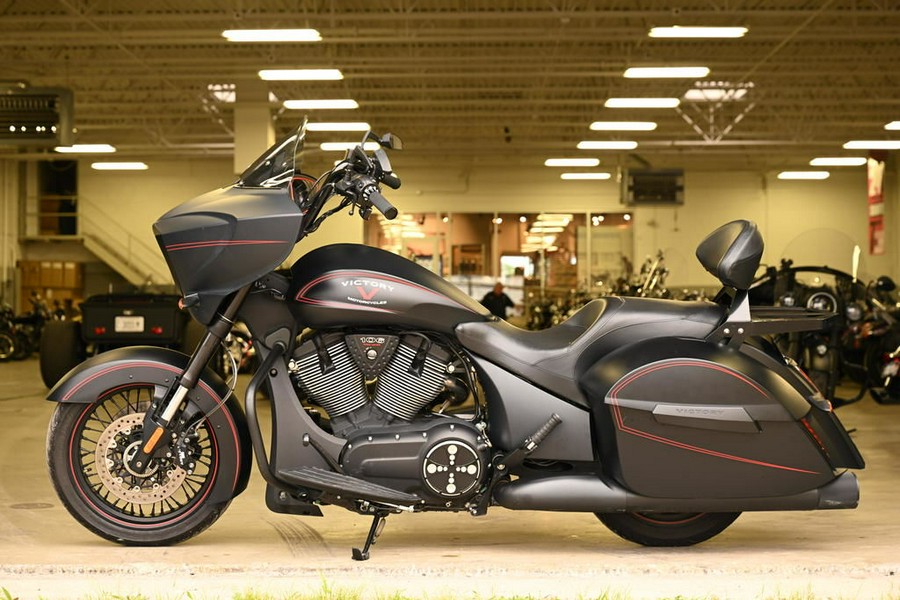 2015 Victory Motorcycles® Cross Country™ Suede Black with Red Pinstripes