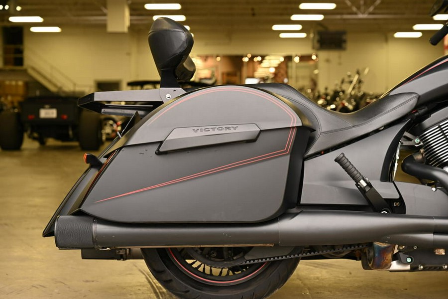 2015 Victory Motorcycles® Cross Country™ Suede Black with Red Pinstripes