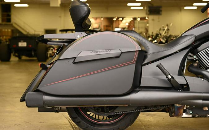 2015 Victory Motorcycles® Cross Country™ Suede Black with Red Pinstripes