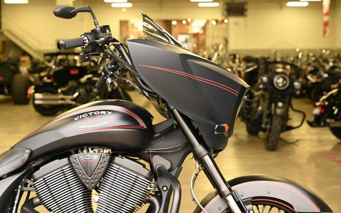 2015 Victory Motorcycles® Cross Country™ Suede Black with Red Pinstripes