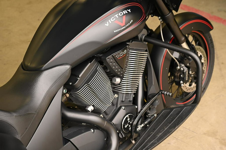 2015 Victory Motorcycles® Cross Country™ Suede Black with Red Pinstripes