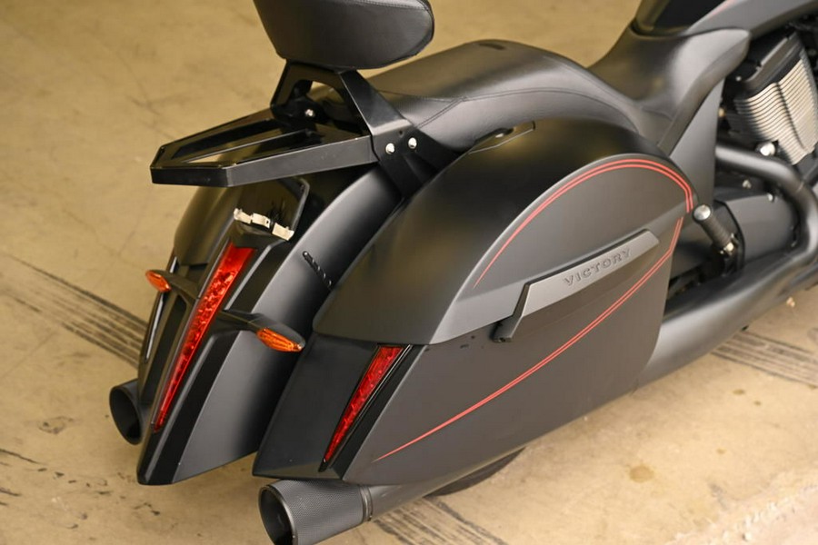 2015 Victory Motorcycles® Cross Country™ Suede Black with Red Pinstripes