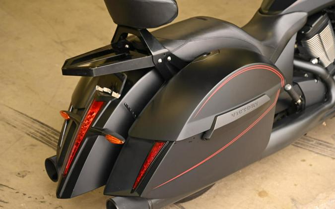 2015 Victory Motorcycles® Cross Country™ Suede Black with Red Pinstripes