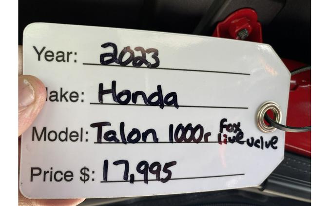 2023 TALON 1000R FOX LIVE VALVE - Honda