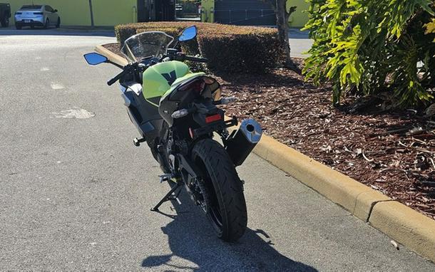2026 Kawasaki Ninja 500 ABS Metallic Yellowish GreenEbony