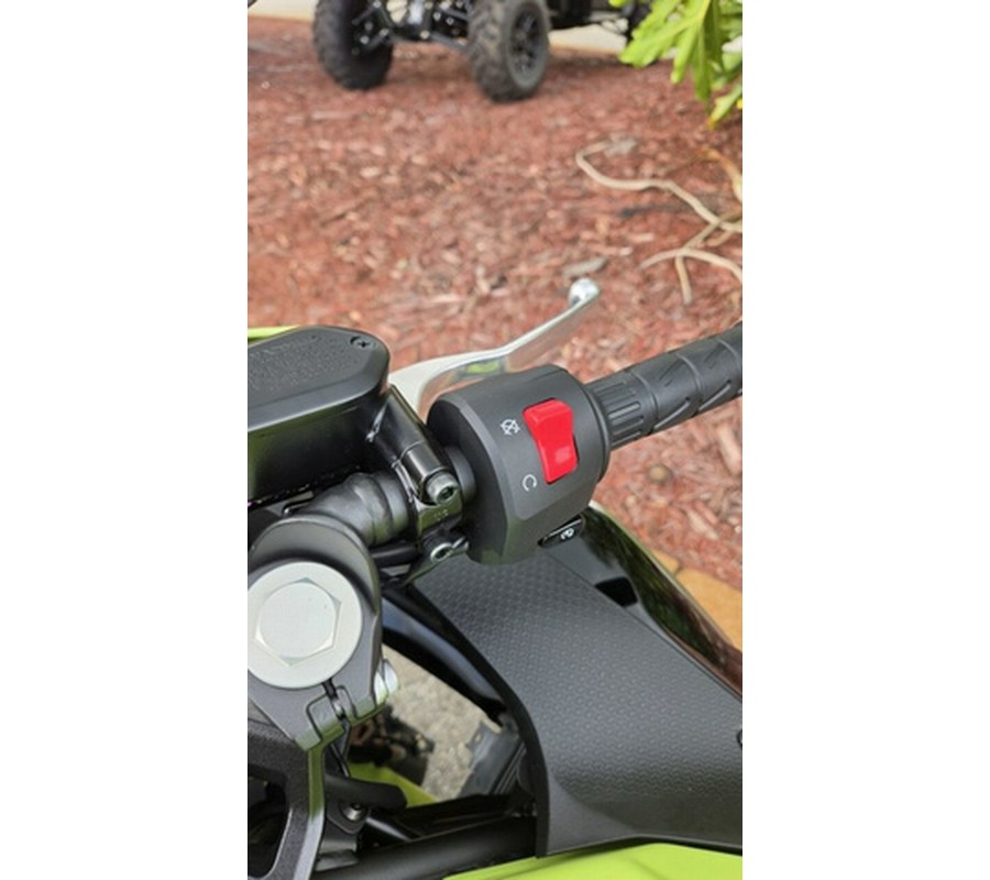 2026 Kawasaki Ninja 500 ABS Metallic Yellowish GreenEbony