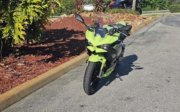 2026 Kawasaki Ninja 500 ABS Metallic Yellowish GreenEbony