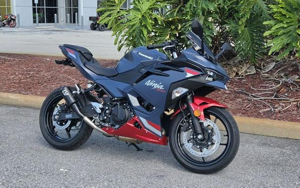 2026 Kawasaki Ninja 500 ABS Metallic Matte Twilight Blue