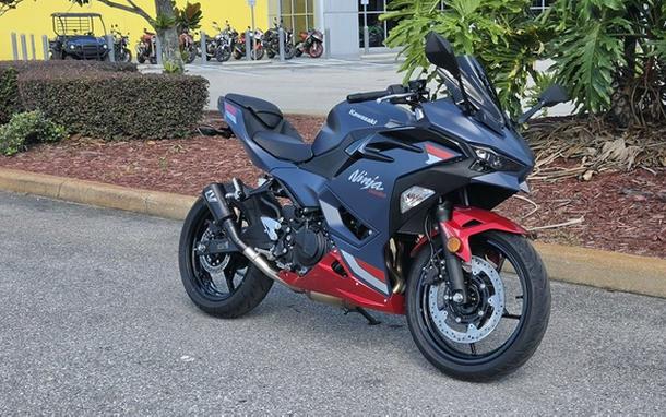 2026 Kawasaki Ninja 500 ABS Metallic Matte Twilight Blue