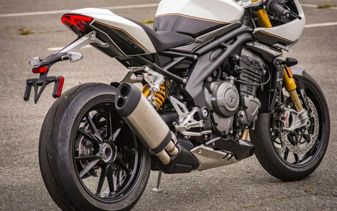 2024 Triumph Speed Triple 1200 RR Crystal White Storm Grey