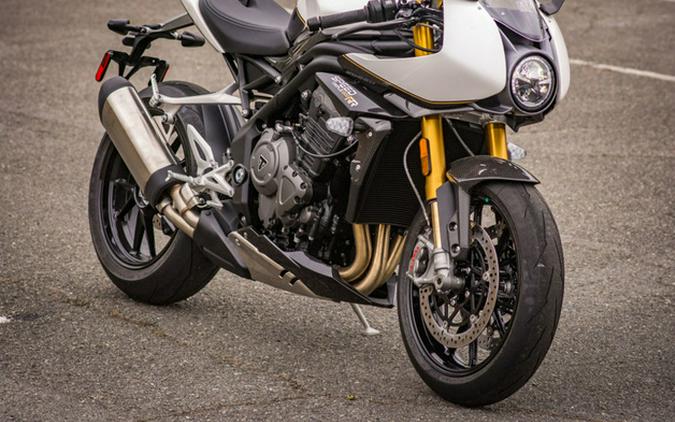 2024 Triumph Speed Triple 1200 RR Crystal White Storm Grey