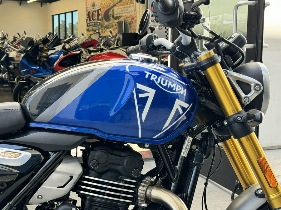 2024 Triumph Speed 400 Caspian Blue / Storm Grey