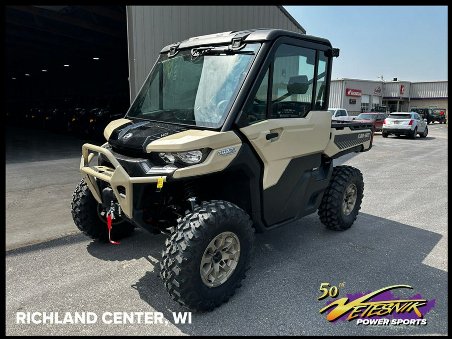 2024 Can-Am® Defender Limited HD10 Desert Tan & Timeless Black