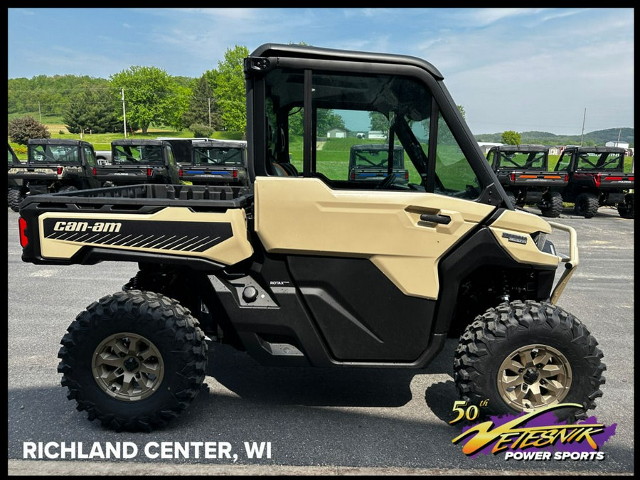 2024 Can-Am® Defender Limited HD10 Desert Tan & Timeless Black