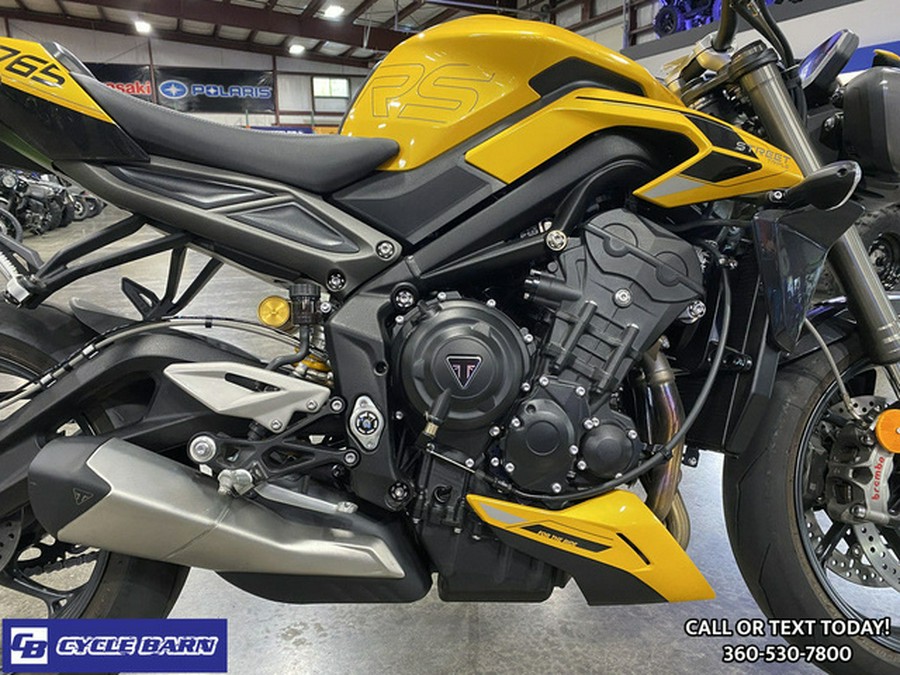 2024 Triumph Street Triple 765 RS Cosmic Yellow