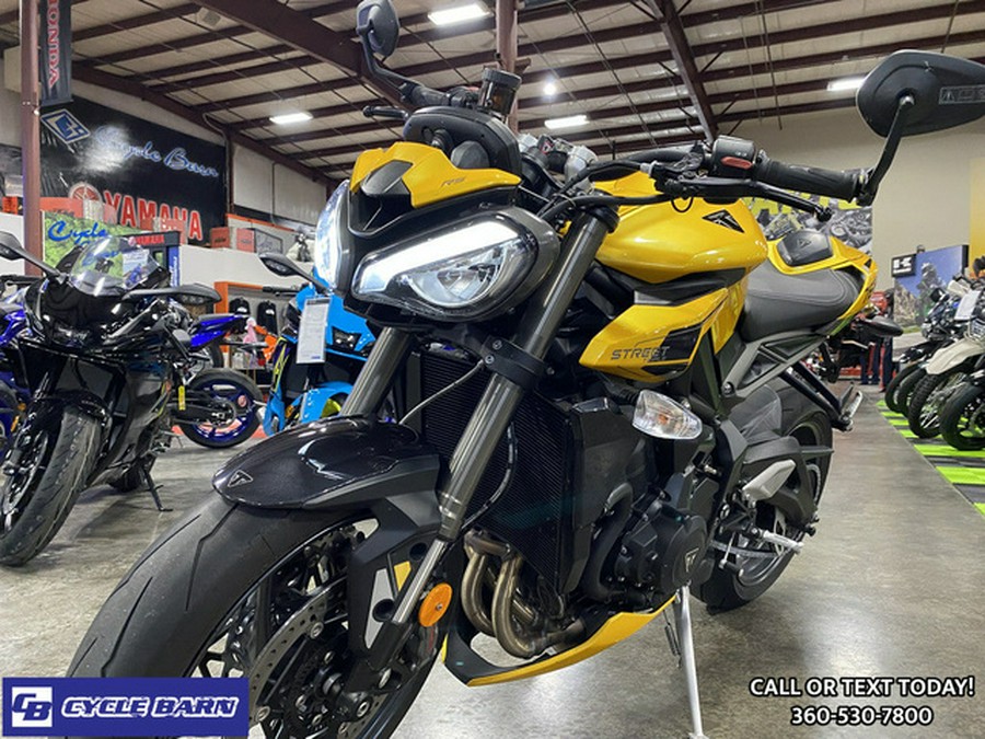 2024 Triumph Street Triple 765 RS Cosmic Yellow
