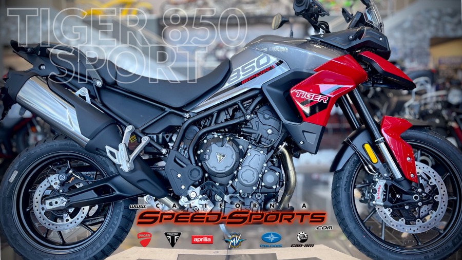 2024 Triumph Tiger 850 Sport Graphite/Diablo Red