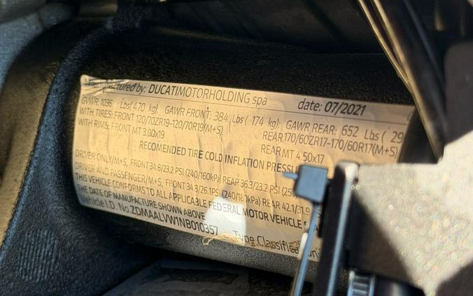 2022 Ducati Multistrada V4 S Travel & Radar