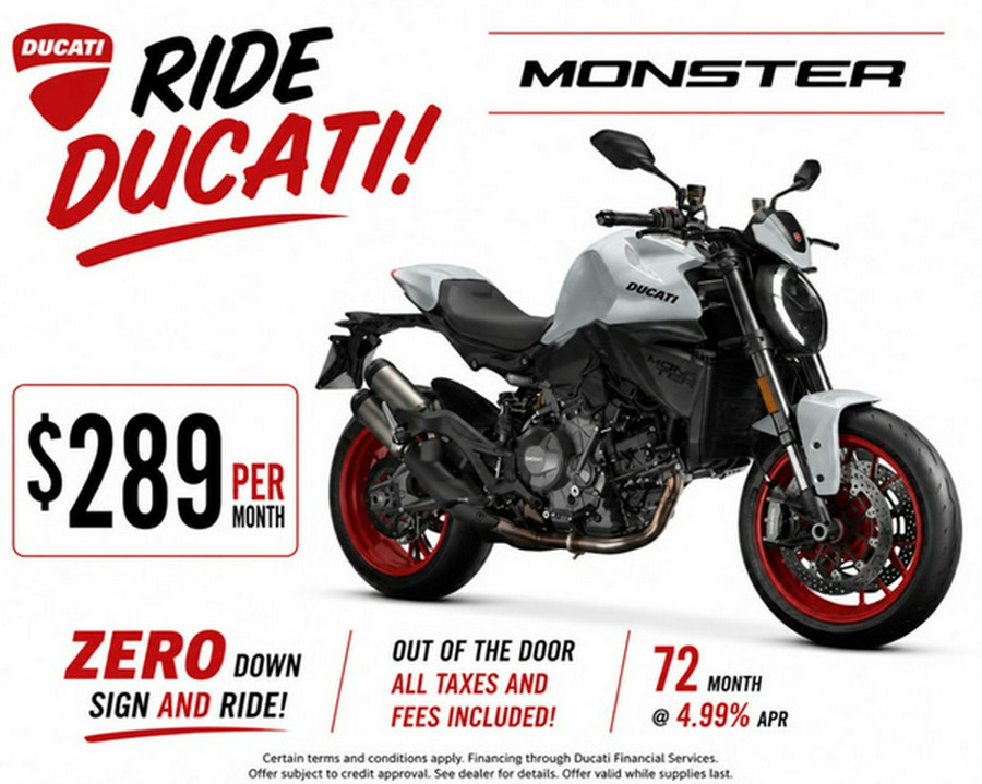 2026 Ducati Monster Plus Iceberg White