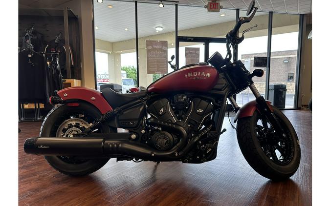 2025 Indian Motorcycle SCOUT BOBBER LTD, SUNSET RED SMOKE, 49ST Limited