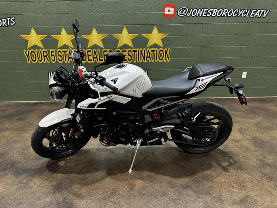 2024 Triumph Street Triple 765 R Crystal White