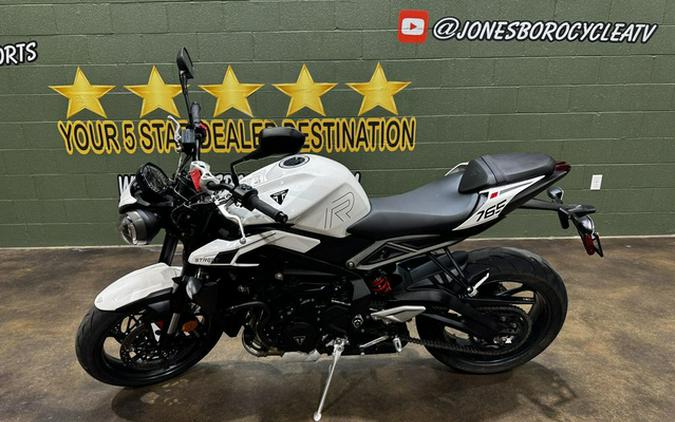 2024 Triumph Street Triple 765 R Crystal White