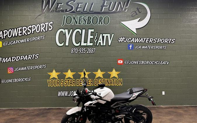 2024 Triumph Street Triple 765 R Crystal White