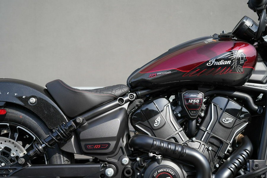 2026 Indian Motorcycle Scout Bobber 125th Anniversary Edition 125th Anniversary Red with Black Cry