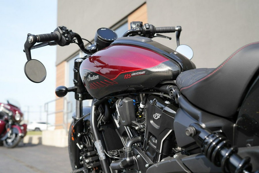 2026 Indian Motorcycle Scout Bobber 125th Anniversary Edition 125th Anniversary Red with Black Cry