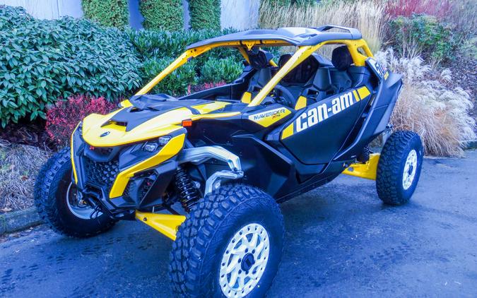 2024 Can-Am® Maverick R X RS with Smart-Shox Carbon Black & Neo Yellow